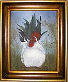 Rooster on a Fence Post